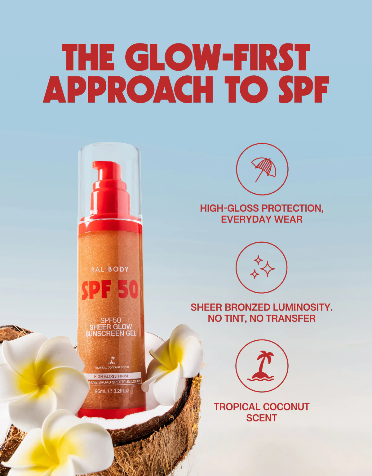 Sheer Glow Sunscreen Gel SPF50 - Image 4